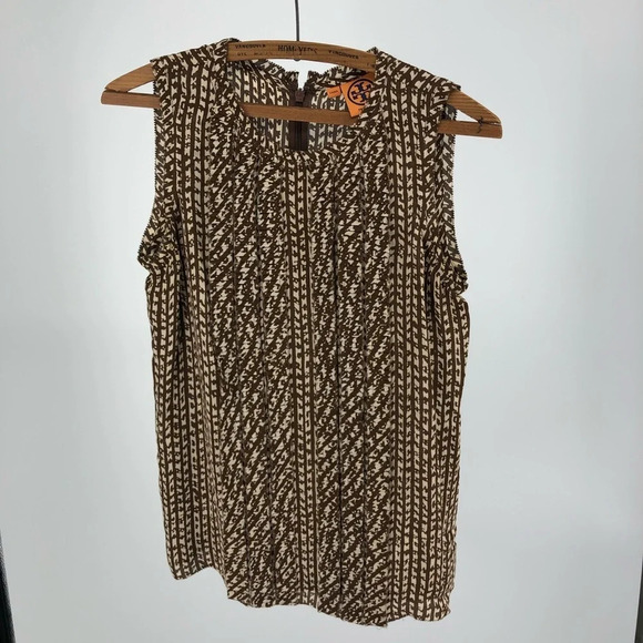 Tory Burch silk sleeveless top size 4 small - Picture 1 of 4